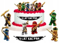 SÚPRAVA CUKRU NA VÝROBU POSTAVIČIEK NA TORTY LEGO NINJAGO NÁPIS