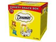 DREAMIES mačacie pochúťky Mix príchutí (12 x 60 g)