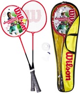 WILSON BADMINTON SET 2 RAKETY + Okenice + TAŠKA