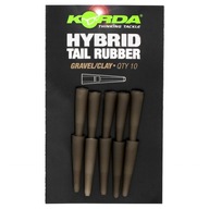 Korda Hybrid Tail Rubber Gravel Clay nástrčky 10 ks