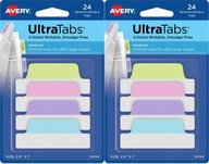 Avery Ultra Tabs samolepiace indexovacie jazýčky 63,5-25,4 mm 24ks x2