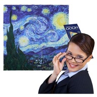 CLOTH: handrička na okuliare van Gogh, modrá, dekoratívna