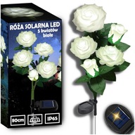 SOLÁRNA ZÁHRADNÁ LAMPA LED RUŽA 80cm Umelé kvety Solárne svetlá