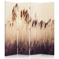 Obojstranná zástena, vysoké trávy v sépiovej farbe - 145x17