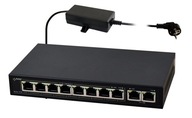 Switch Pulsar S108-90W 10-portové PoE 8 IP kamier