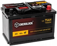 Batéria Enerblock JDP12-75 AGM DuoPower