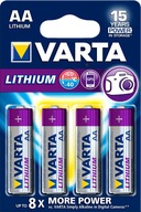 4 x Varta Lithium L91 R6 AA lítiové batérie