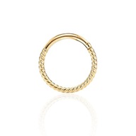 Gold Clicker Circle Steel Ch. 316L Helix 1,2/8