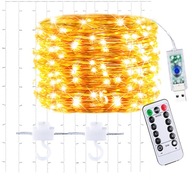 ZÁSVENÉ LAMPY ZÁCLONY DRÔTENÉ GALANDY ICILS USB 200 LED NA DEKORÁCIU OKIEN