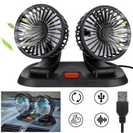 12V VENTILÁTOR DO AUTO S DVOJHLAVOU