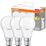 3PAK LED žiarovka B22d 8,5W = 60W OSRAM HEAT 2700K