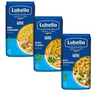 Lubella MINI mašličky na cestoviny perie vrtáky 3x400g