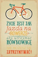 Život je ako jazda na bicykli Plagát 61x91,5 cm