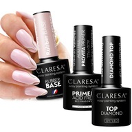 CLARESA GUMA BASE + TOP DIAMANT + PRIMER PROVITA