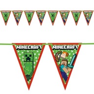 BANNER označuje girlandu MINECRAFT k narodeninám hráča