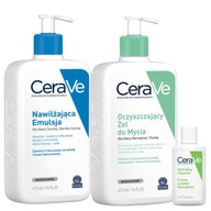 CeraVe Cleansing Set umývací gél 473 ml, hydratačná emulzia 473 ml