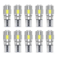 LED ŽIAROVKA 6 SMD 5630 W5W T10 CANBUS LENS x10