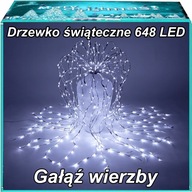 648 LED DEKORATÍVNE ODBOČKOVÉ DEKORATÍVNE SVIETKY Z VRBY