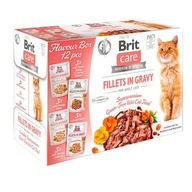 Brit Care MIX príchutí pre mačky v omáčke 12x85g