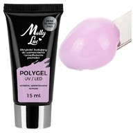 Polygélový akrylový gél MollyLac stavebný ORCHID 15ml