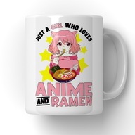 Hrnček Dievča, ktoré miluje anime a Ramen