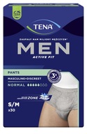 TENA Men Pants Normálne savé naťahovacie nohavičky pre mužov šedé S/M 30 ks