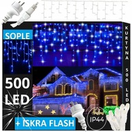 SOPLE 500 LED VONKAJŠIE LAMPY IP44 TRVALÉ + ZÁBLESKOVÁ SVETELNÁ ZÁCLONA BIELA