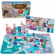 Wooden Blocks Town of Letters Mat 115 ks