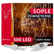 SVETELNÉ ZÁCLONY NAKLÁDANÉ LAMPY 1500LED BIELE IP44