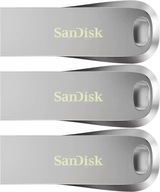 SanDisk Ultra Luxe USB 3.1 flash disk 32GB strieborný x3