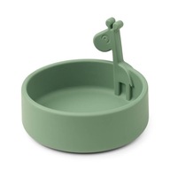 Vyrobené Deer Peekaboo Raffi Green Silicone Bowl