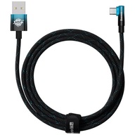 2m Baseus USB - ANGULAR USB-C 5A 100W PD MVP GAMING kábel 200cm NYLON BRAID