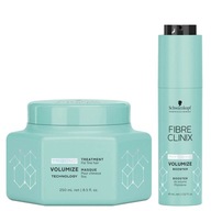 Schwarzkopf Fiber Clinix Volumize sada masky na objem 250 booster 45