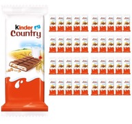 Kinder Country Mliečna čokoláda s náplňou a cereáliami 23,5 g x 40 kusov