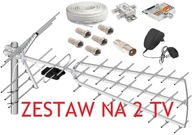 Zostava 2xTV DVB-T TRI DIGIT, 5xF, Zosilňovač 47, Výkon, Rozlíšenie