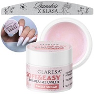 Claresa Soft&Easy Builder Sweet Sugar gél na stavbu nechtov 45g + PILNÍK