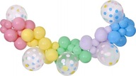 Macaroons Balloon Garland Sada 65 ks + stuha