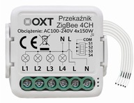 OXT mini reléový modul 4 ZigBee obvody TUYA