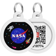 Kovový adresár s QR pasom, NASA, 25 mm