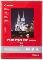 Canon Pololesklý Foto Pololesklý A4 20 listov 260g Satin