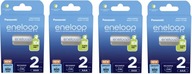 Panasonic Eneloop AAA 800mAh batéria 2 ks x4