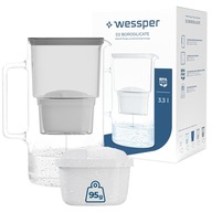 Sklenená filtračná nádoba Wessper aquamax 3,3l + 2x filter Wessper aquamax