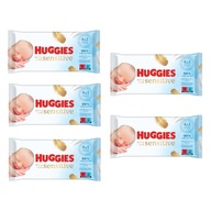 HUGGIES Extra Care Sensitive vlhčené obrúsky 5x 56 ks