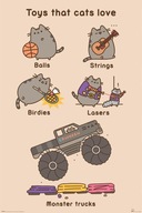 Plagát Pusheen Toys Cats monster trucks 61x91,5 cm