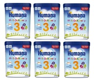 HUMANA 3 NÁSLEDNÉ MLIEKO PO 12 MESIACOCH 6x 650G