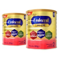 Enfamil 2 nová receptúra ​​MFGM - sada 2x 800g