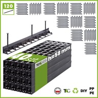 40x Záhradná obruba 58 BORDER 1 meter + 120 kotiev