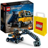 LEGO TECHNIC 42147 Sklápacie rýpadlo 2V1 PRE DETI + DARČEKOVÁ TAŠKA