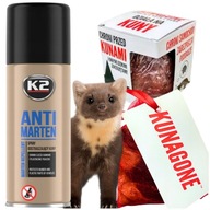 Odpudzovač kuní K2 Spray + ANTIKUNA prívesok INTENZÍVNE PÔSOBENIE