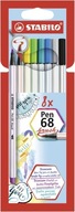 Stabilo Pen 68 Brush markery, 8 farieb, puzdro